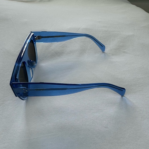 Celine Pilot Sunglasses CL400121 Light Blue/Transparent - Picture 8 of 10